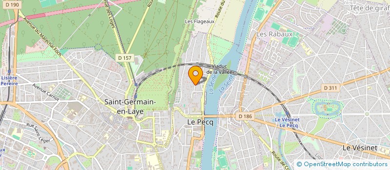 localisation de l'entreprise HB IMMOBILIER  LE PECQ