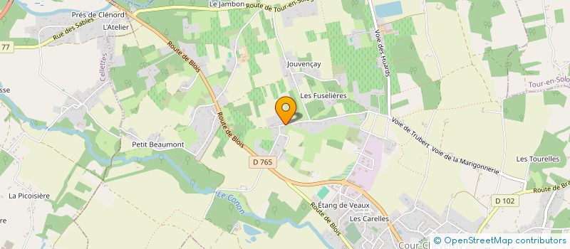 localisation de l'entreprise HB IMMOBILIER  COUR-CHEVERNY