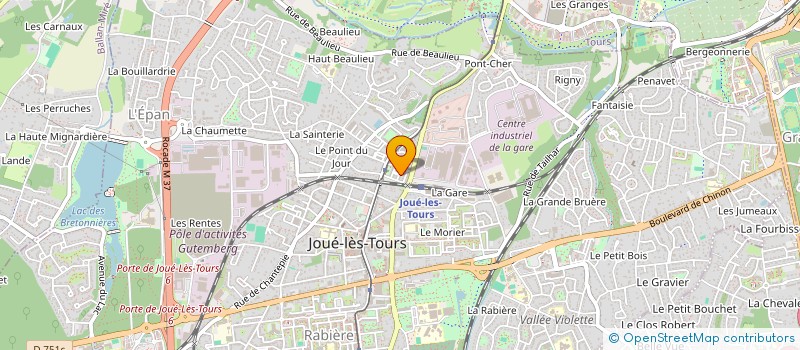 localisation de l'entreprise HB INGENIERIE  JOUE-LES-TOURS