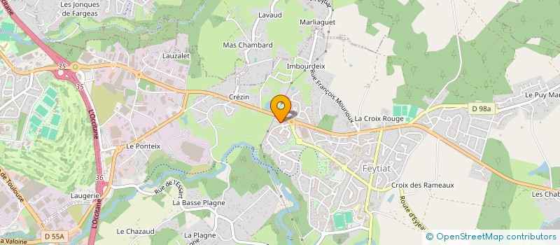 localisation de l'entreprise HB INTERNATIONALE  FEYTIAT