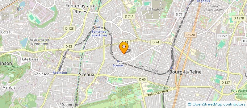 localisation de l'entreprise HB INVEST à SCEAUX