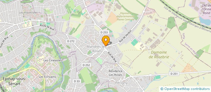 localisation de l'entreprise HB INVESTISSEMENT 1  MANDRES-LES-ROSES