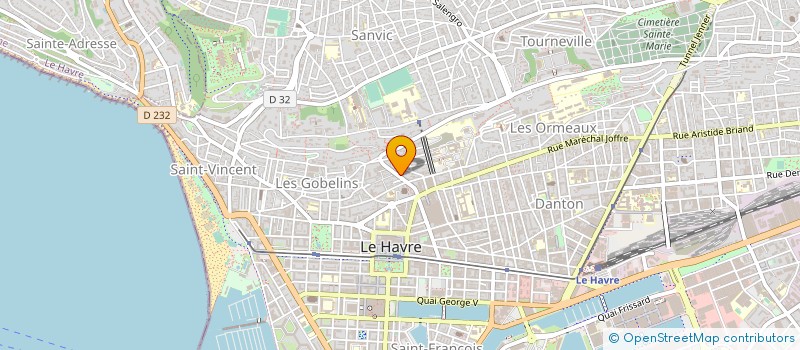 localisation de l'entreprise HB INVESTISSEMENT à LE HAVRE