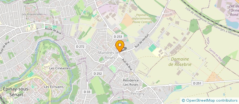 localisation de l'entreprise HB INVESTISSEMENT  MANDRES-LES-ROSES