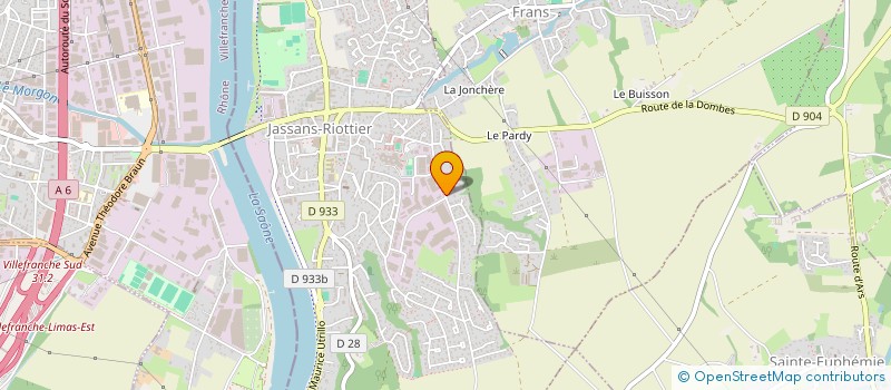 localisation de l'entreprise HB INVESTISSEMENT à JASSANS-RIOTTIER