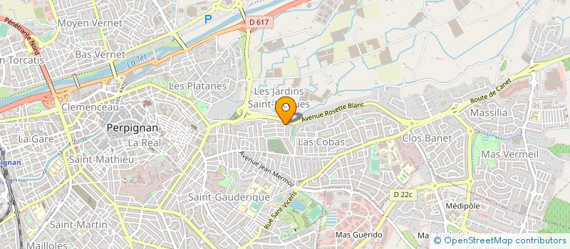 localisation de l'entreprise HB INVESTISSEMENTS  PERPIGNAN