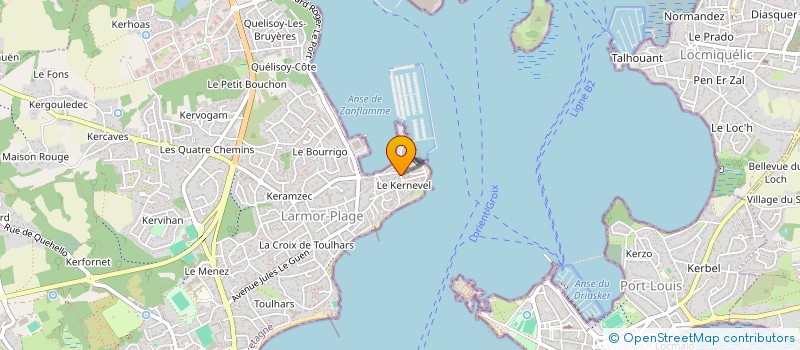 localisation de l'entreprise HB KERNEVEL  LARMOR-PLAGE