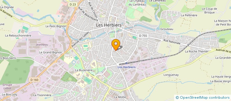 localisation de l'entreprise HB LES HERBIERS à LES HERBIERS