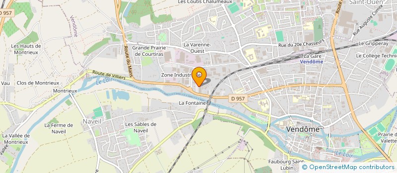 localisation de l'entreprise HB. LIS à VENDOME
