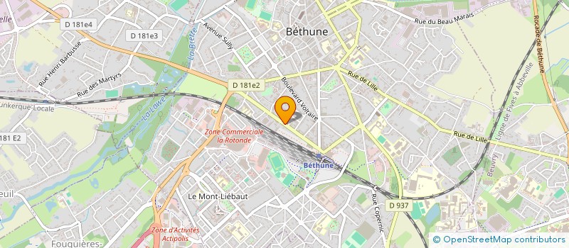 localisation de l'entreprise HB LOC & SERVICES  BETHUNE