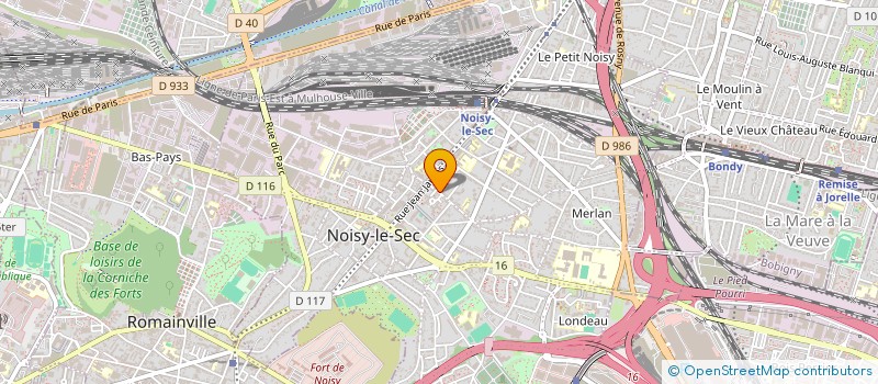 localisation de l'entreprise HB LOUNGE à NOISY-LE-SEC