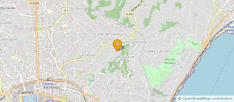 localisation de l'entreprise HB LUXURY à CANNES