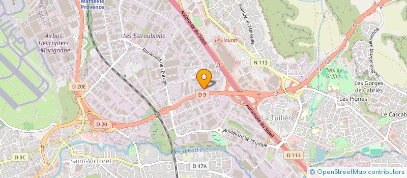 localisation de l'entreprise HB MARSEILLE à VITROLLES