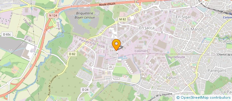 localisation de l'entreprise HB MESURES à COLOMIERS