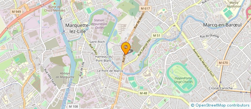 localisation de l'entreprise HB MOTORS à MARCQ-EN-BARŒUL