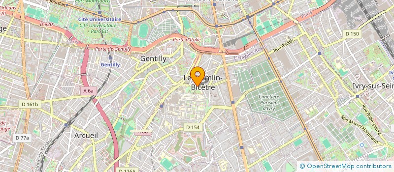 localisation de l'entreprise HB NETTOYAGE ET DEBARRAS  LE KREMLIN-BICETRE