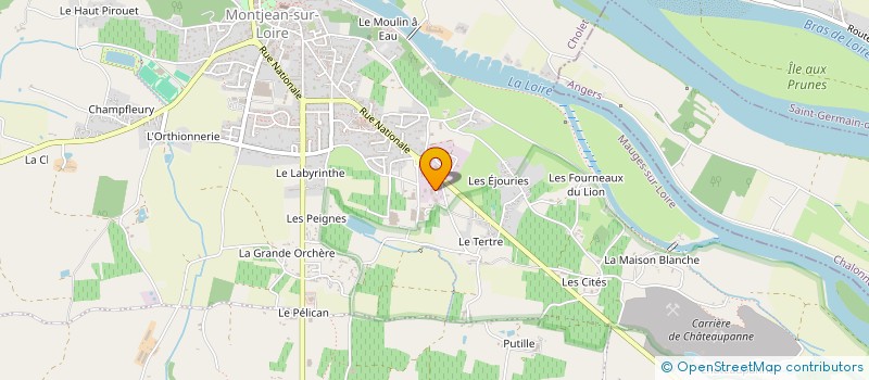 localisation de l'entreprise HB PAYSAGE CREATION à MAUGES-SUR-LOIRE