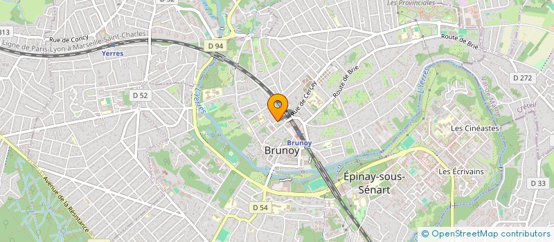 localisation de l'entreprise HB PERSPECTIVES  BRUNOY