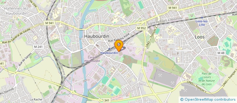 localisation de l'entreprise HB PRO  HAUBOURDIN