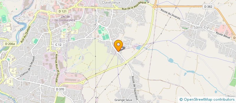 localisation de l'entreprise HB PROJECT  DAVEZIEUX