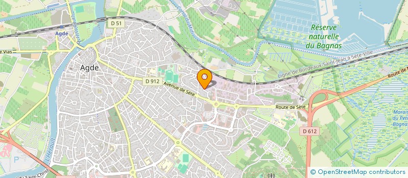 localisation de l'entreprise HB PROJETS  AGDE