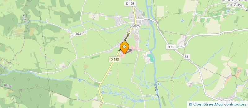 localisation de l'entreprise HB RE-SOURCES  JONCY