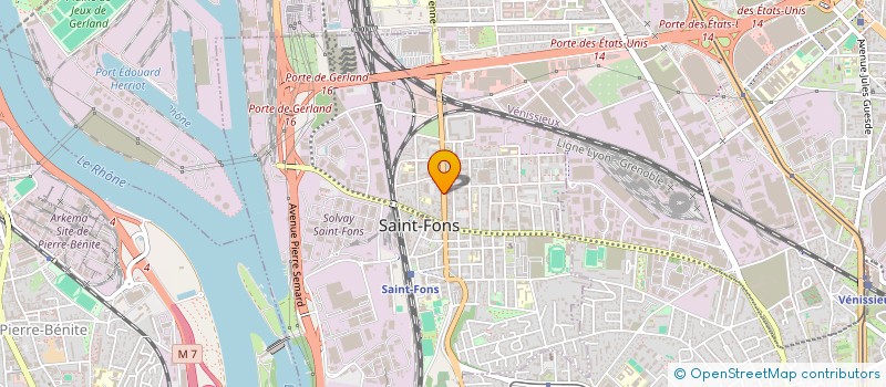 localisation de l'entreprise HB RENOV à SAINT-FONS