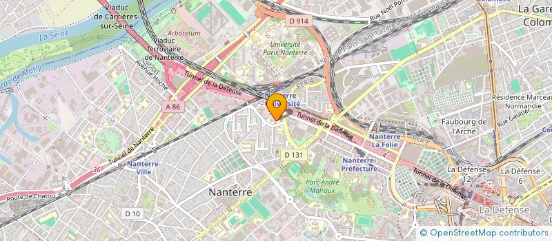 localisation de l'entreprise HB RENOVATION  NANTERRE