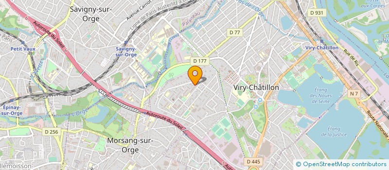 localisation de l'entreprise HB RENOVATION à VIRY-CHATILLON