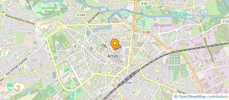 localisation de l'entreprise HB RESTO à ARRAS