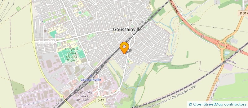 localisation de l'entreprise HB ROAD  GOUSSAINVILLE