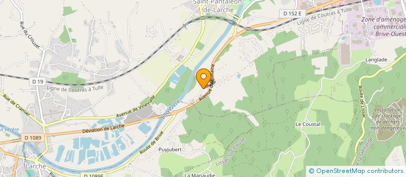 localisation de l'entreprise HB SALE SUCRE  SAINT-PANTALEON-DE-LARCHE