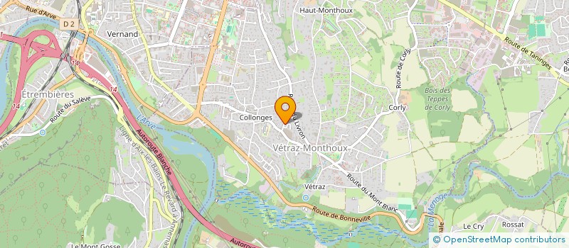 localisation de l'entreprise HB SCI  VETRAZ-MONTHOUX
