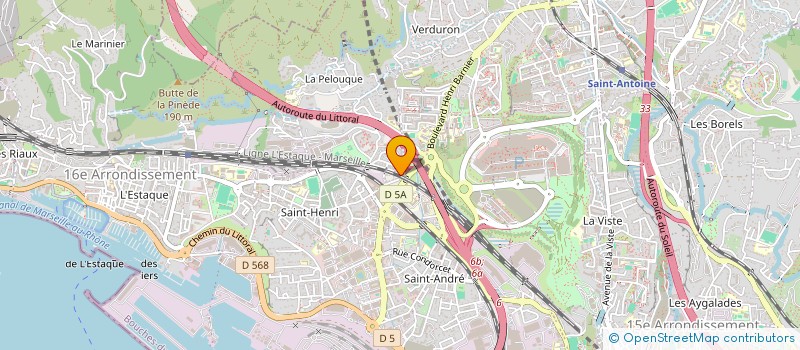 localisation de l'entreprise HB SERVICES à MARSEILLE
