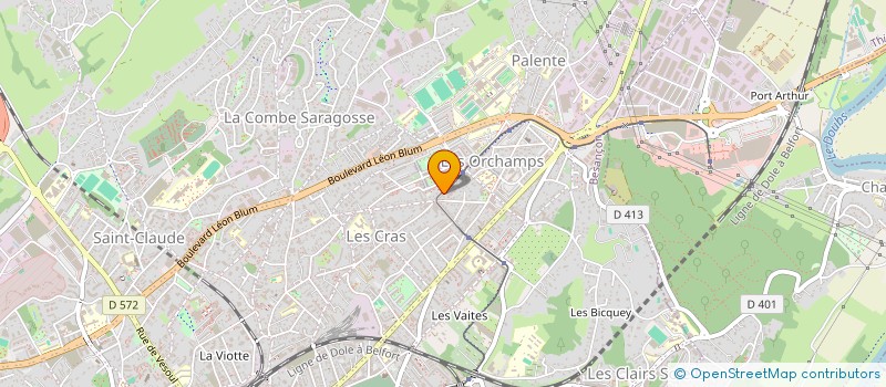 localisation de l'entreprise HB SERVICES  BESANCON