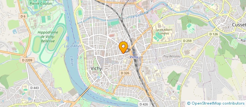 localisation de l'entreprise HB SERVICES à VICHY