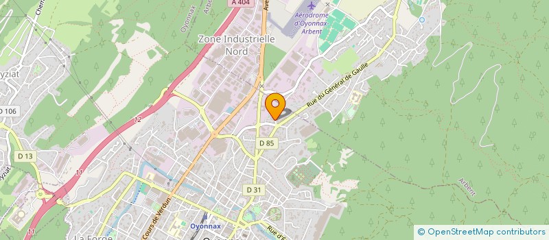 localisation de l'entreprise HB SINIA  ECHALLON