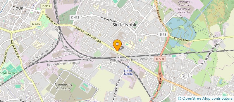 localisation de l'entreprise HB TECH  SIN-LE-NOBLE