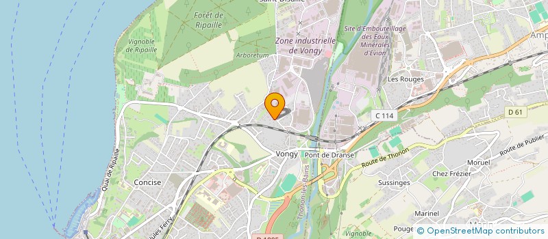 localisation de l'entreprise HB TELECOM CONSULTING à THONON-LES-BAINS