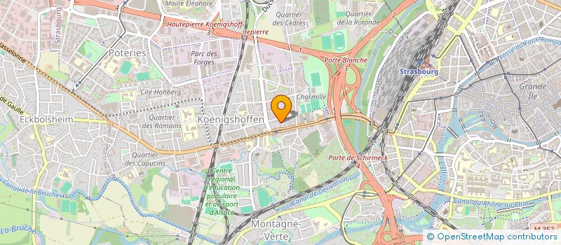 localisation de l'entreprise HB TOITURE à STRASBOURG