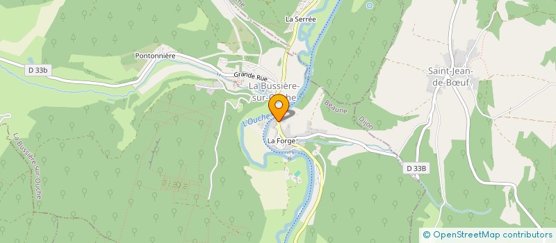 localisation de l'entreprise HB TRAITEUR  LA BUSSIERE-SUR-OUCHE