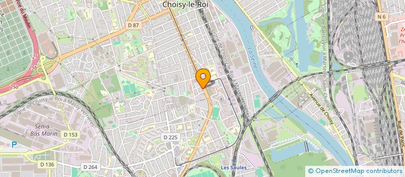 localisation de l'entreprise HB TRANS à CHOISY-LE-ROI