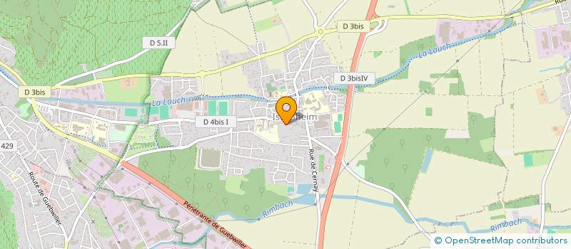 localisation de l'entreprise HB TRANSPORT  MERXHEIM