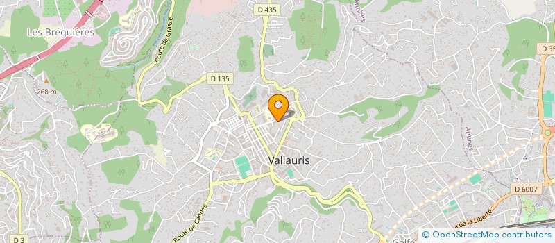 localisation de l'entreprise HB TRANSPORT à VALLAURIS