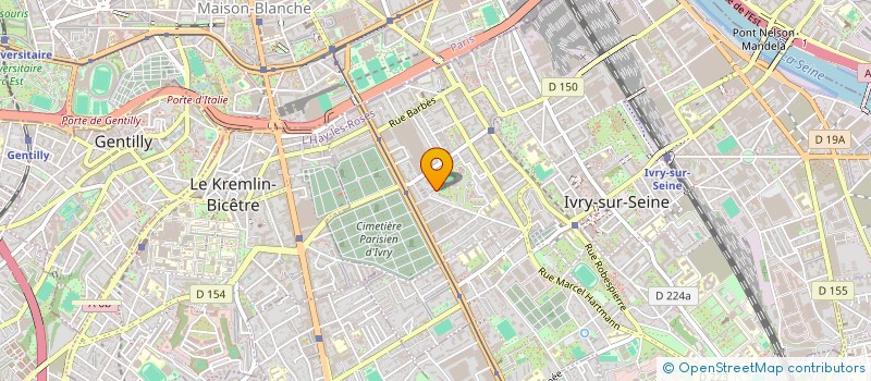 localisation de l'entreprise HB TRANSPORT  IVRY-SUR-SEINE