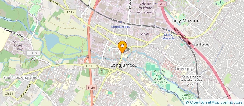 localisation de l'entreprise HB TRANSPORTS LOGISTIQUE à LONGJUMEAU