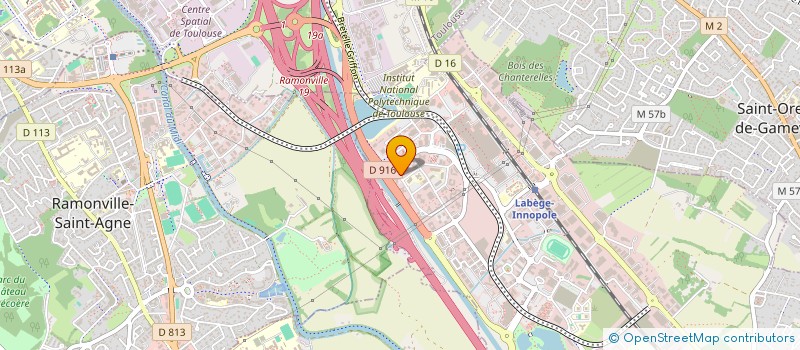 localisation de l'entreprise HB TRAVAUX à LABEGE