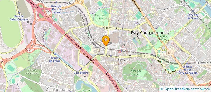 localisation de l'entreprise HB TRUTH  EVRY-COURCOURONNES