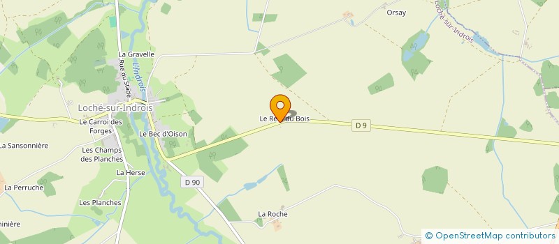 localisation de l'entreprise HB VALCORA  LOCHE-SUR-INDROIS