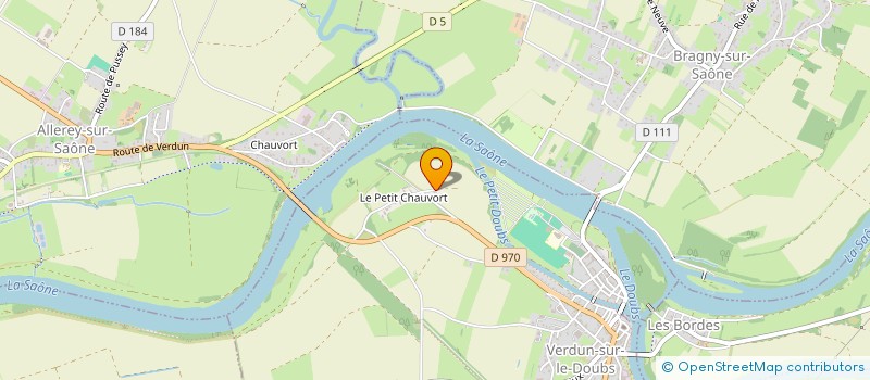 localisation de l'entreprise HB VERDUN LOISIRS à VERDUN-SUR-LE-DOUBS